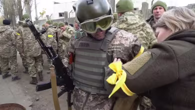 Watch: Ukrainian military reservists train to fight Russians