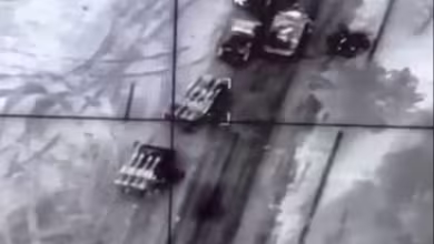 Video shows drone strike on Russian missile system, military chief says