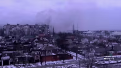 Ukrainians escape to bomb shelters as Russian invasion closes in