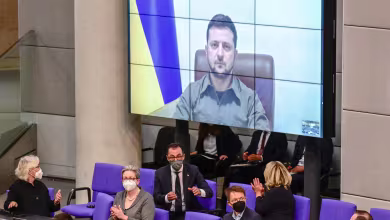 Zelenskyy refers to President Reagan, Berlin Wall in speech to German lawmakers