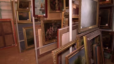 Ukrainians rush to save Russian artwork as invasion by Russia continues