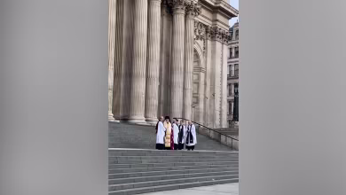 St. Paul’s Cathedral in London rings bells in support for Ukraine