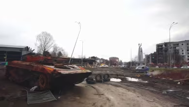 Devastation revealed in town outside Kyiv after Russian forces withdraw