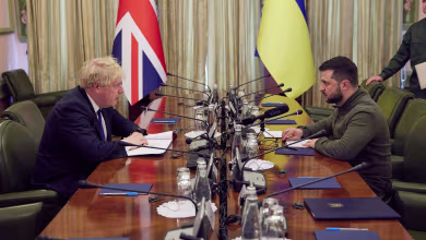 Watch: British Prime Minister Johnson meets with Zelenskyy in Ukraine