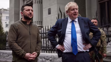 U.K.’s Johnson praises Ukrainians’ courage, condemns Russian ‘war crimes’ during Kyiv visit