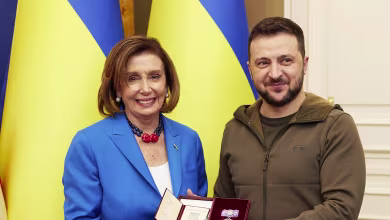Pelosi meets Zelenskyy in Kyiv; civilians evacuate from steel plant