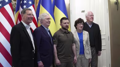 U.S. Senate Republican Leader Mitch McConnell meets Ukrainian President in Kyiv