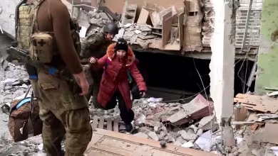 Video appears to show civilians being evacuated from steel plant in Mariupol