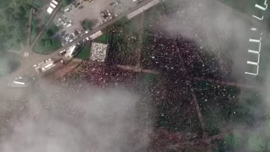 Satellite images show thousands gathered in London for Queen Elizabeth II’s funeral