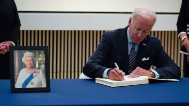 President Biden signs condolence book after Queen Elizabeth II’s death