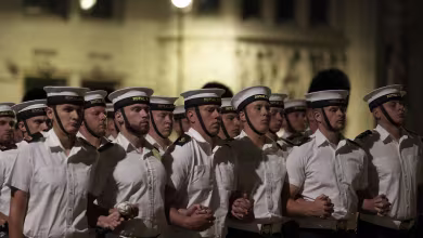 Rehearsal held for the funeral procession of Queen Elizabeth II