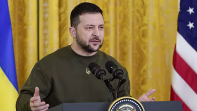 ‘I wish you peace,’ Ukrainian president says to Americans