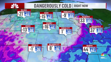 Major winter storm brings plunging temperatures and gusting winds to millions