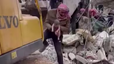 Newborn rescued from earthquake rubble in Syria