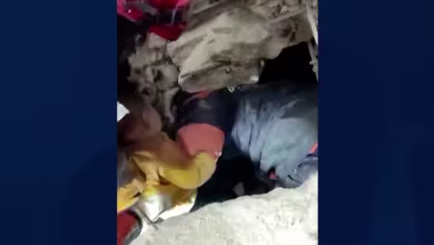 Rescuers save baby trapped under collapsed building in Turkey