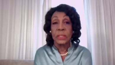 Rep. Maxine Waters reacts to Trump Indictment