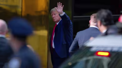 Trump touches down in New York City ahead of arraignment