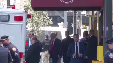Trump heads to New York courthouse for arraignment