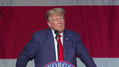 'A travesty of justice': Trump delivers first public remarks since indictment