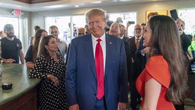 Supporters sing 'Happy Birthday' to Trump at Cuban restaurant after arraignment