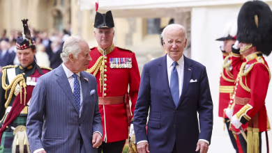 Biden attends welcome ceremony with King Charles at Windsor Castle