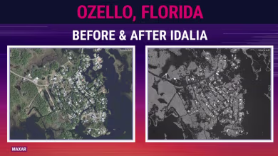 Satellite images show before and after Idalia flooded parts of Florida