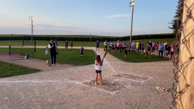 Watch: DeSantis plays baseball at the Field Of Dreams for campaign stop
