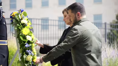 Zelenskyy lays wreath at Pentagon 9/11 memorial