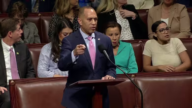 Jeffries addresses GOP stopgap funding bill proposed on the 'brink of a shutdown'
