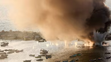 Israeli military targets vessels in Gaza City port