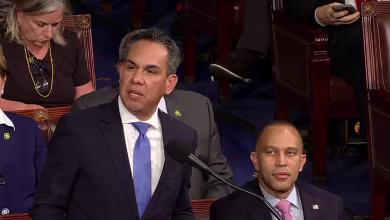 Aguilar nominates Jeffries for speaker, calls Jordan 'a vocal election denier'