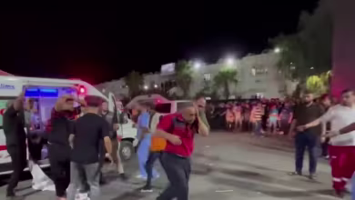 Palestinian officials: Hundreds killed in strike on Gaza hospital