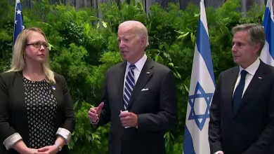 Biden speaks to community leaders in Israel
