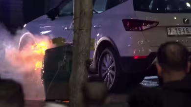 Anger flares in Ramallah after reports of a deadly blast at Gaza's al-Ahli Hospital