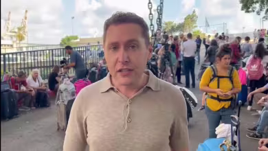 NBC News' Josh Lederman reports from Haifa where U.S. citizens await evacuation to Cyprus