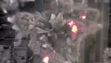 Video shows Israeli bombardment of what it says are 'terrorist targets' in the Gaza Strip