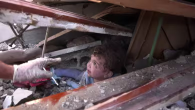 ‘This is a massacre!’ Rescue workers fight to save children in Gaza airstrike rubble