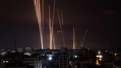 Hamas launches barrage of rockets toward Israel as night falls