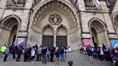 New York City cathedral holds vigil, prays for end to Israel-Hamas war