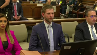 Eric Trump finishes testimony in New York civil fraud trial