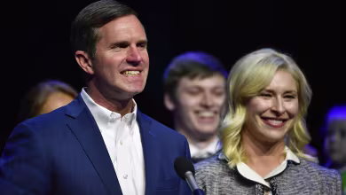 Beshear celebrates projected re-election with supporters