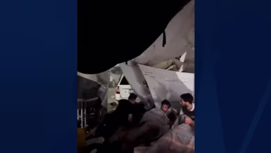 Video shows aftermath of blast outside Al-Shifa Hospital in Gaza