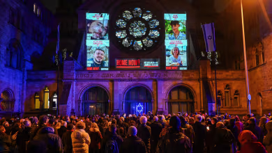 Germany march for Kristallnacht anniversary shows support for Hamas victims