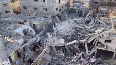 Airstrikes hit refugee camps in central and southern Gaza