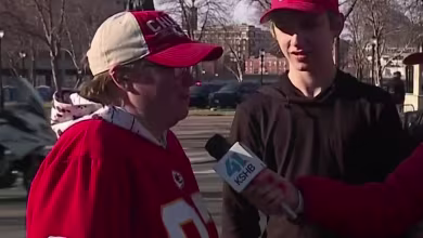 Legally blind witness describes being pulled to safety at Super Bowl parade