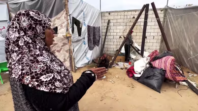 Video shows displaced Gazans leaving Rafah as Israel attacks