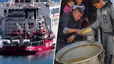 Ship carrying 200 tons of food makes its way toward Gaza