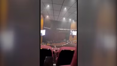 Video inside Moscow concert hall shows terror as gunmen attack