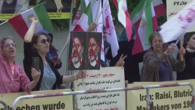 Video shows groups celebrating Raisi’s death in London and Berlin