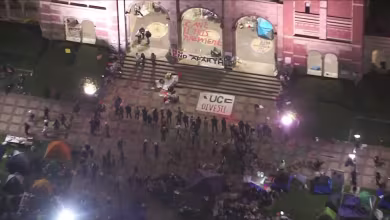 Protesters remain on UCLA campus after police order to disperse